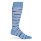 Powder Ole Miss Broken Stripe Dress Socks