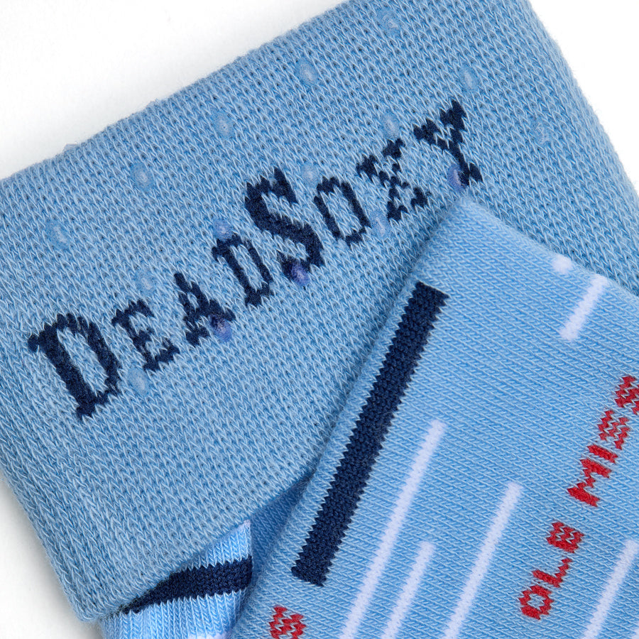 Powder Ole Miss Broken Stripe Dress Socks