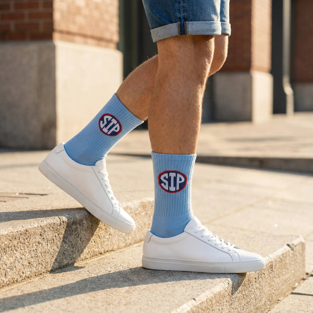 Powder Sip Casual Crew Socks