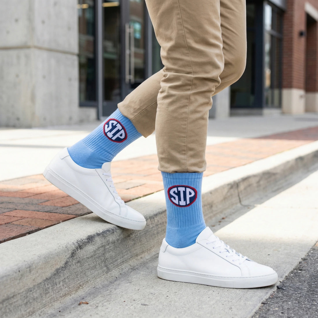 Powder Sip Casual Crew Socks