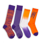 Wear DeadSoxy Purple / Orange Mixed Socks 4 Pack-A