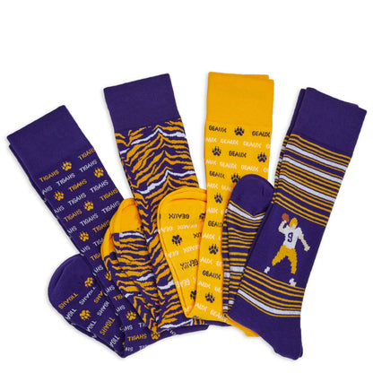 Purple and Gold - 4 -Pack - Home