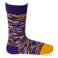 Kid's Socks - Purple And Gold Marled