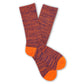 Purple and orange marl casual crew socks lay flat image