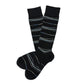 Ross dress socks flat lay showing full black broken stripe texture
