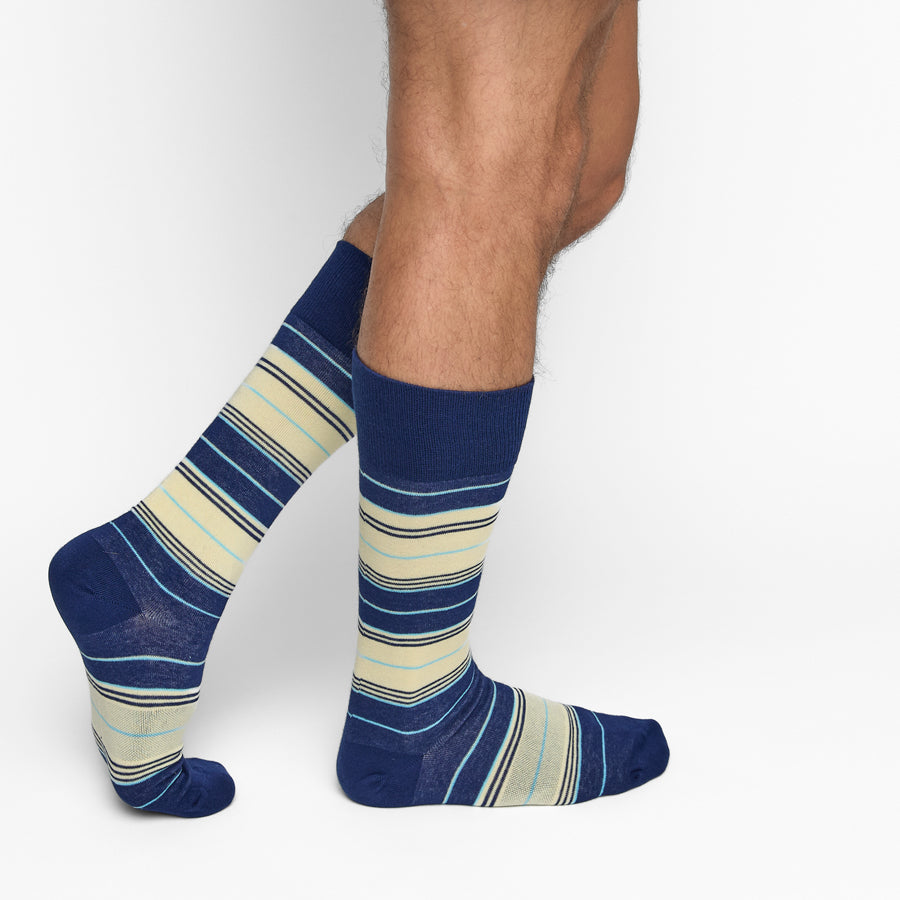 blue and yellow dress socks Men's Navy Blue with Gold Yellow Polka Dots Dress Socks