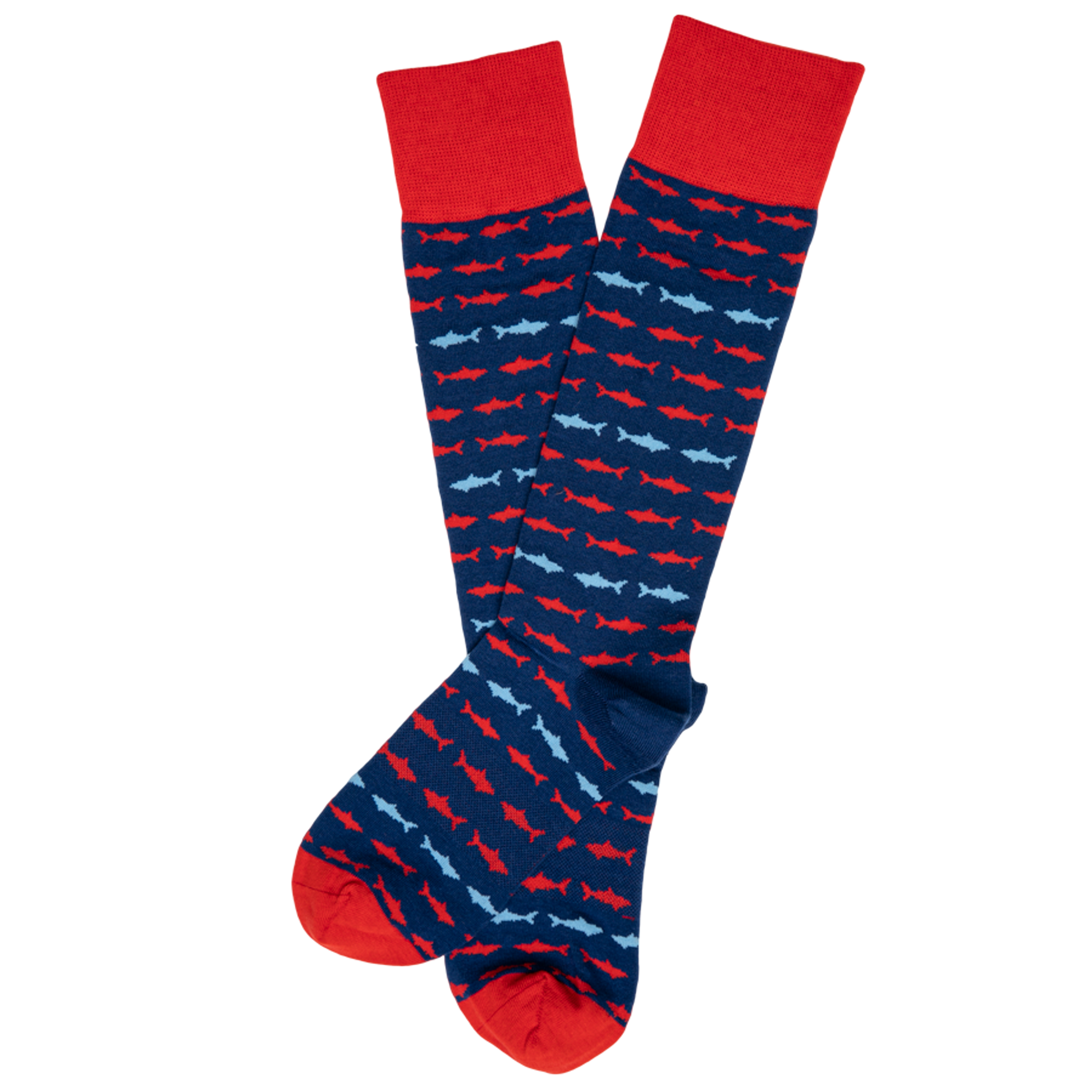 Wear DeadSoxy Navy Shark Socks