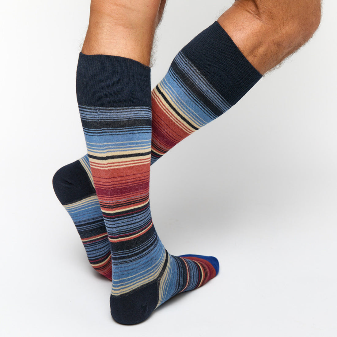 mens blue stripe dress socks deadsoxy
