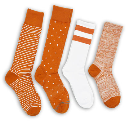 Wear DeadSoxy TexOrange Mixed 4 Pack -A