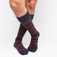 mens brown stripe dress socks deadsoxy