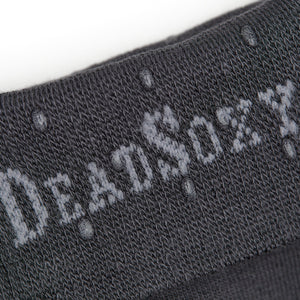 close up of the welt and DeadSoxy's TrueStay‚Ñ¢ sock technology.