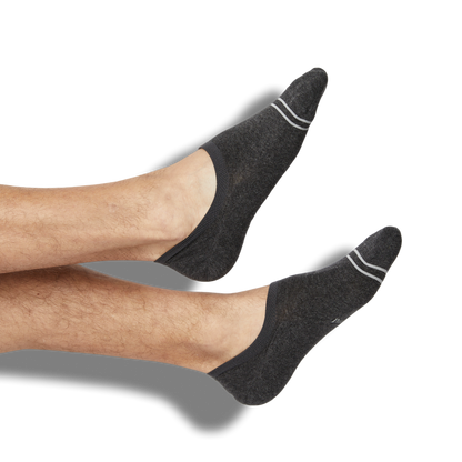 charcoal grey no show invisible