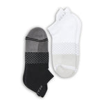2 pack ankle socks black and white
