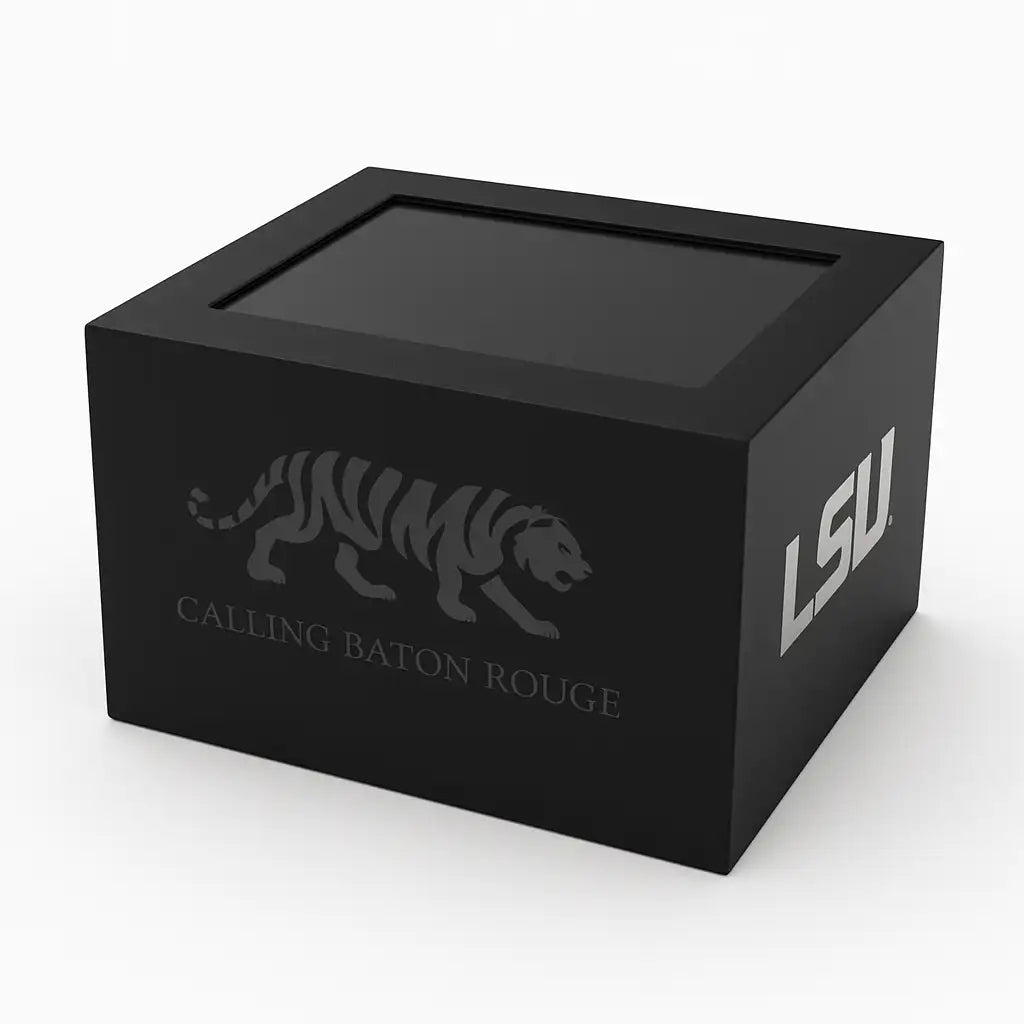 Custom sock gift box by DeadSoxy for LSU donors. 