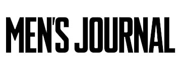 Black ’men’s journal’ logo with bold, blocky lettering and a subtle textured effect.