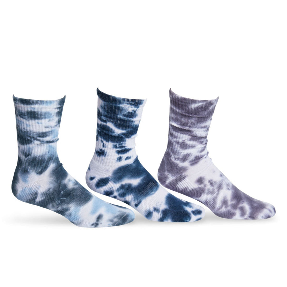 white and grey premium athletic lounger casual crew sock laid out flat