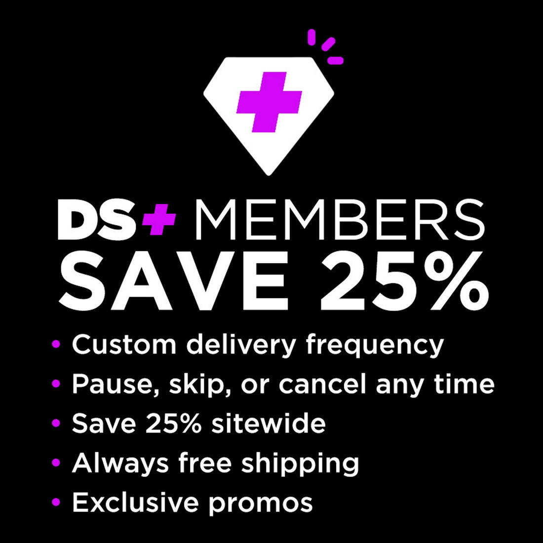DS+ Membership Benefits Graphic