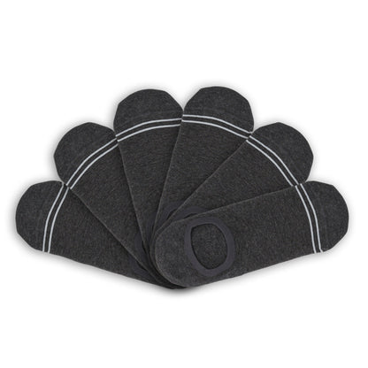 Wear DeadSoxy Charcoal Cotton No Show - 6 Pack