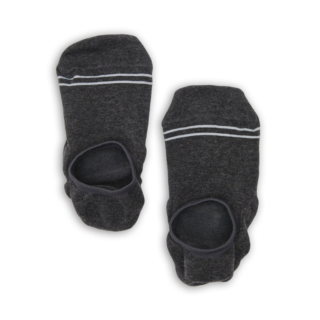 charcoal grey no show socks by deadsoxy