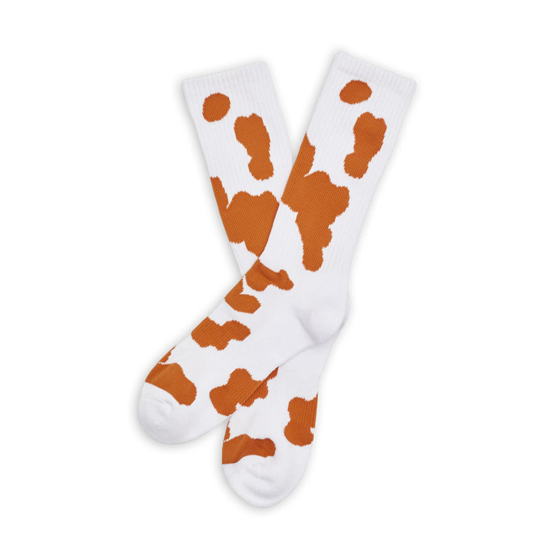 Wear DeadSoxy TexOrange Cow Print Casual Socks