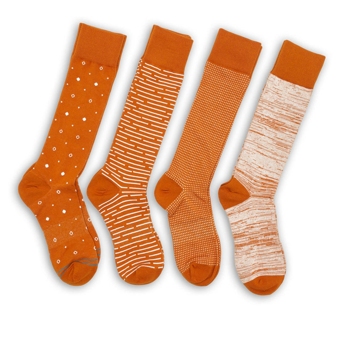 Wear DeadSoxy TexOrange Dress Socks 4 Pack