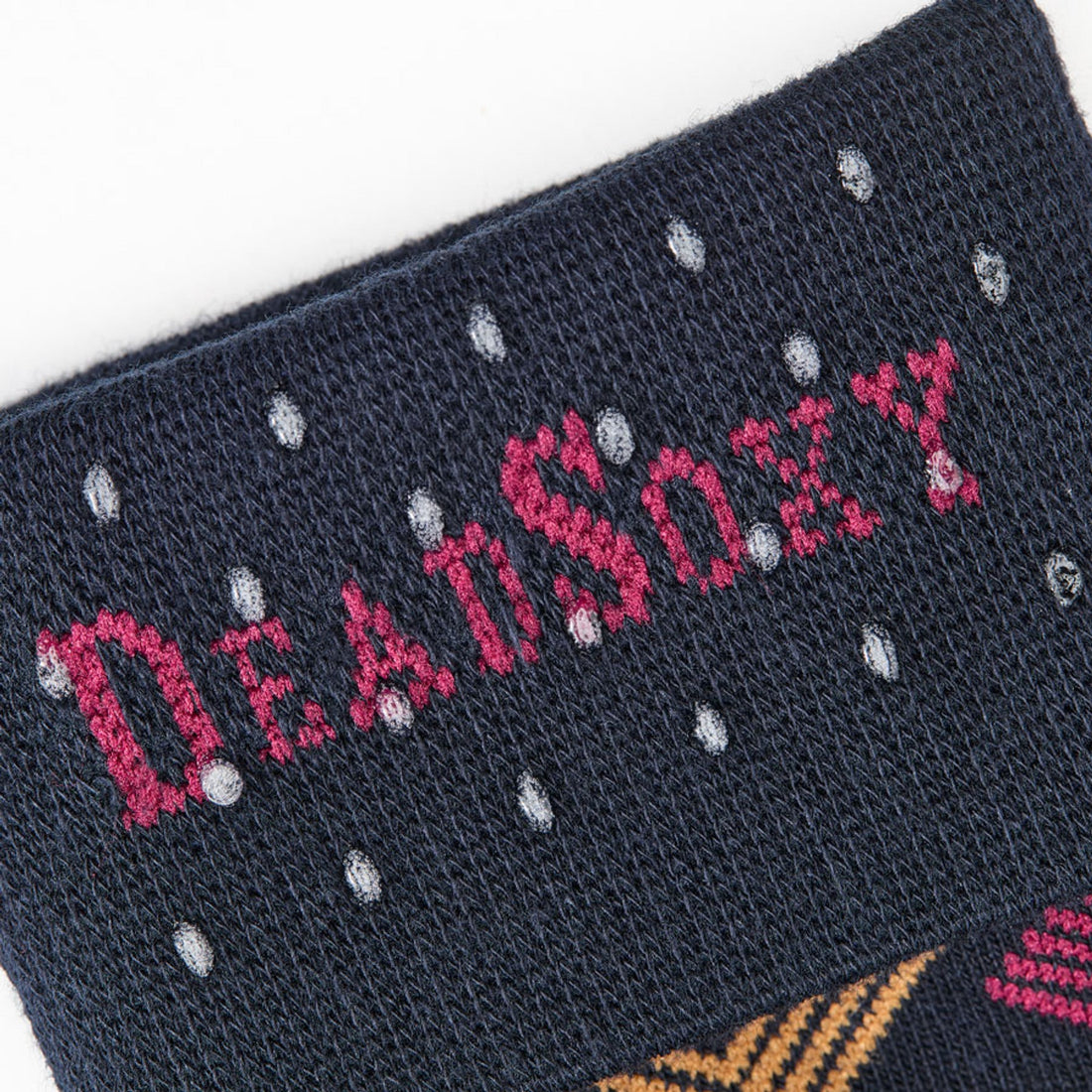 DeadSoxy's TrueStay‚Ñ¢ grip shown in the welt of the dress socks that stay in place.