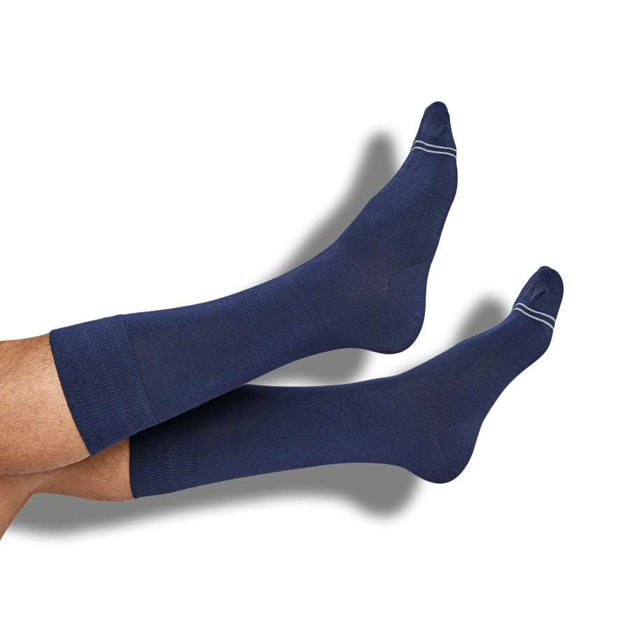 Dress Sock - Black Navy Grey 6-Pack - Boardroom Dress Socks
