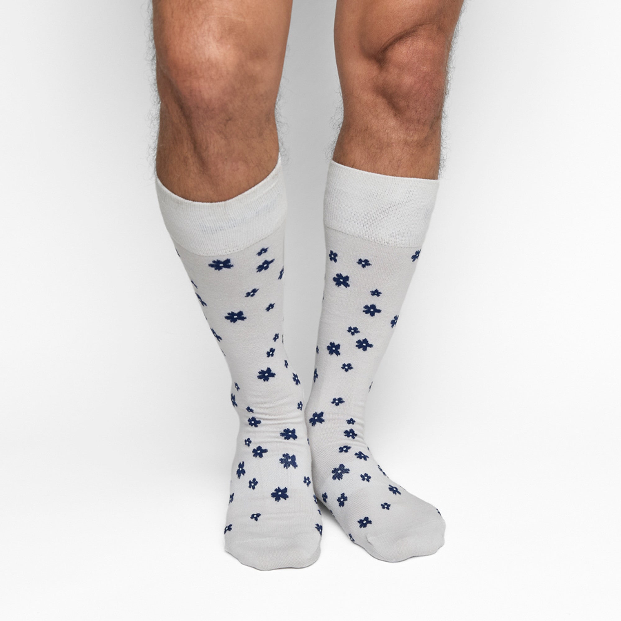 white christmas dresses Premium Navy Grey Floral Dress Socks
