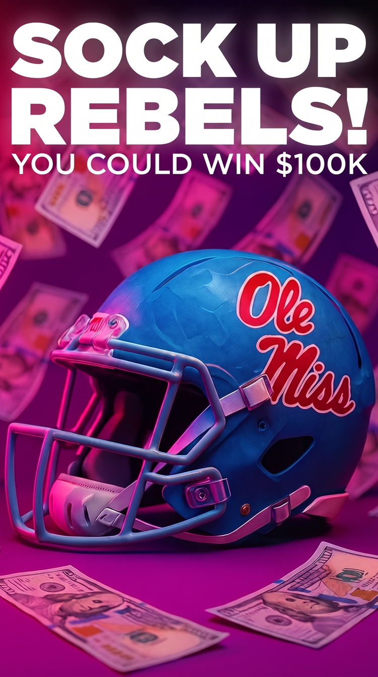 DeadSoxy Ole Miss Socks Collection Banner