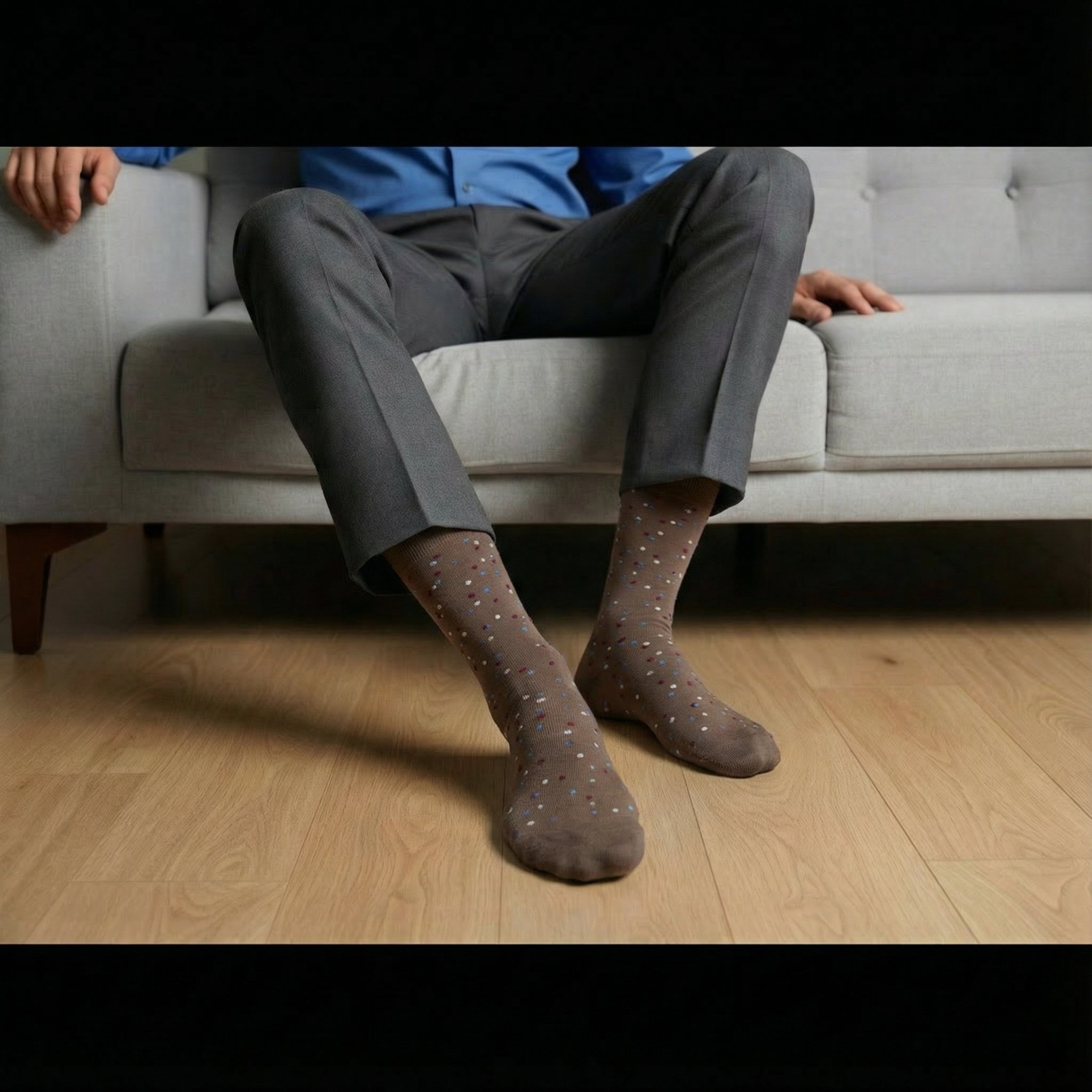 Premium Brown Dot Dress Socks | DeadSoxy Bamboo Blend Premium Brown Dot Dress Socks | DeadSoxy Bamboo Blend