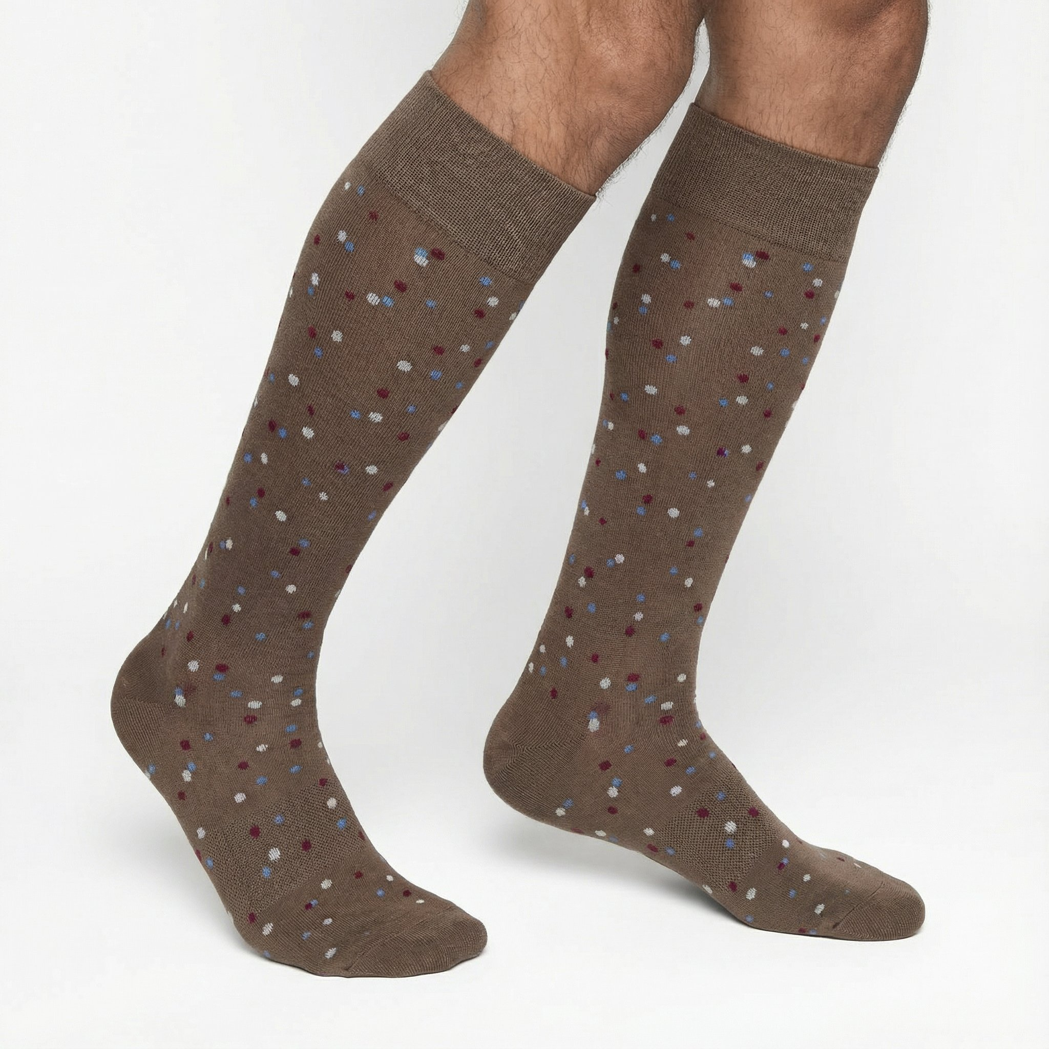 Premium Brown Dot Dress Socks | DeadSoxy Bamboo Blend Premium Brown Dot Dress Socks | DeadSoxy Bamboo Blend