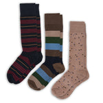 Dress Sock 3 Pack in classic designs