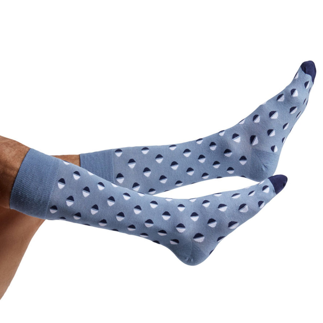 blue stripe dress socks