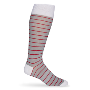 Wear DeadSoxy Grey w/ Crimson - Wide Stripe