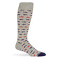 Wear DeadSoxy Heather Grey Sharks  - Dress Socks