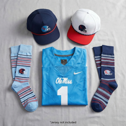 Hovi Collab - 2 Ole Miss Socks & 2 Hats