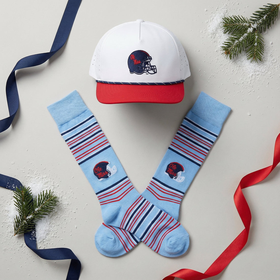 Hovi Collab - Ole Miss Socks & Hat Light