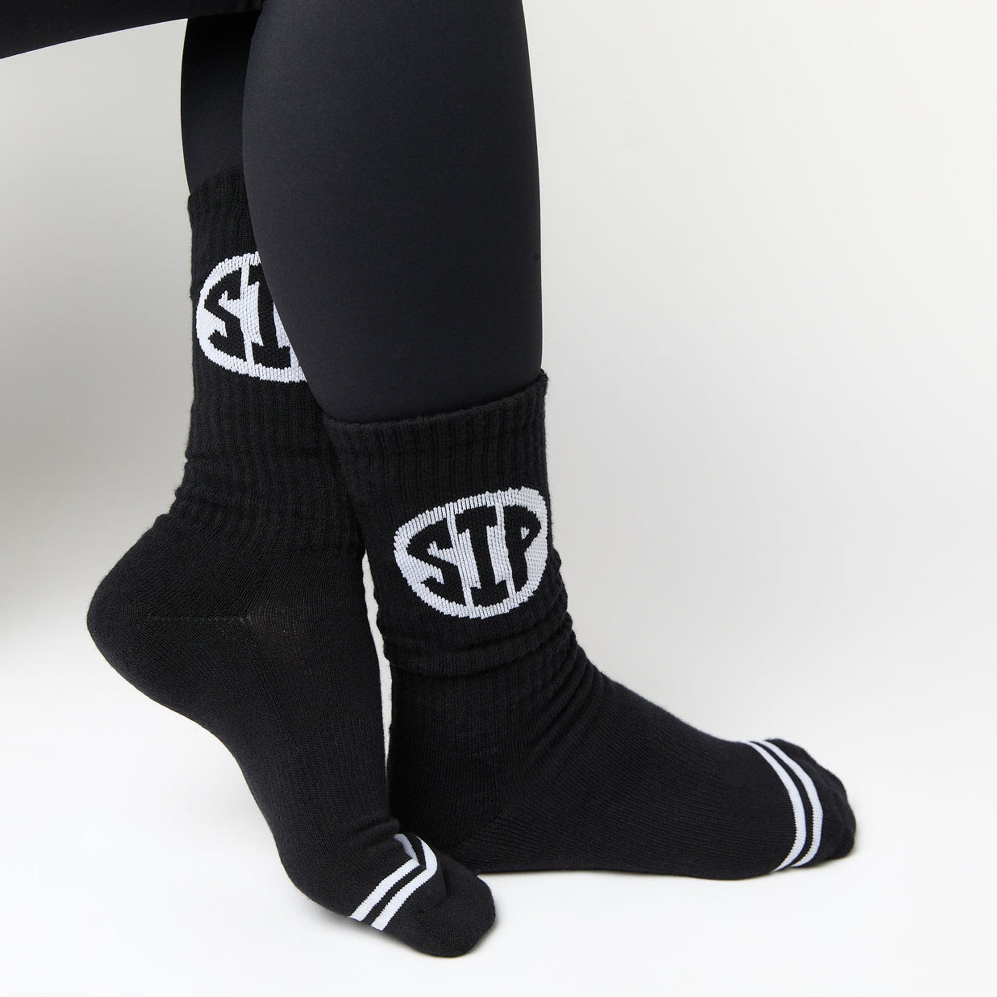 White Ole Miss Crew Socks with REBS down the back of the leg