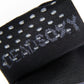 Close up of TrueStay‚Ñ¢ in  the welt of black dress socks with DeadSoxy knit in