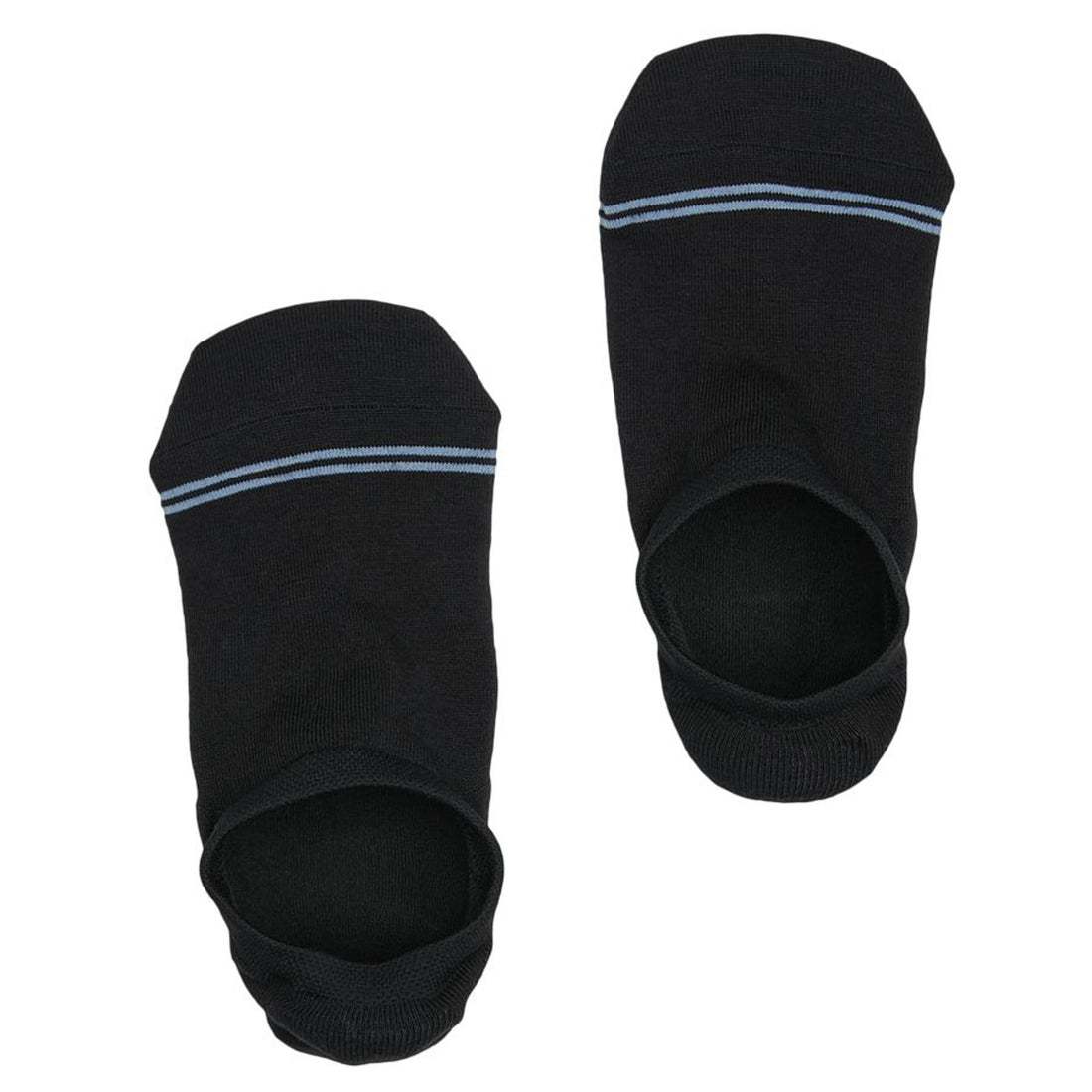navy invisible liner sock on mannequin