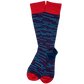 Wear DeadSoxy Navy Broken Stripes Dress Socks