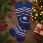 Navy Ole Miss Helmet Dress Socks - Licensed College Socks