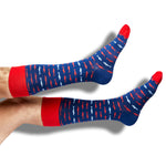 Navy Shark Socks - Team Colorways