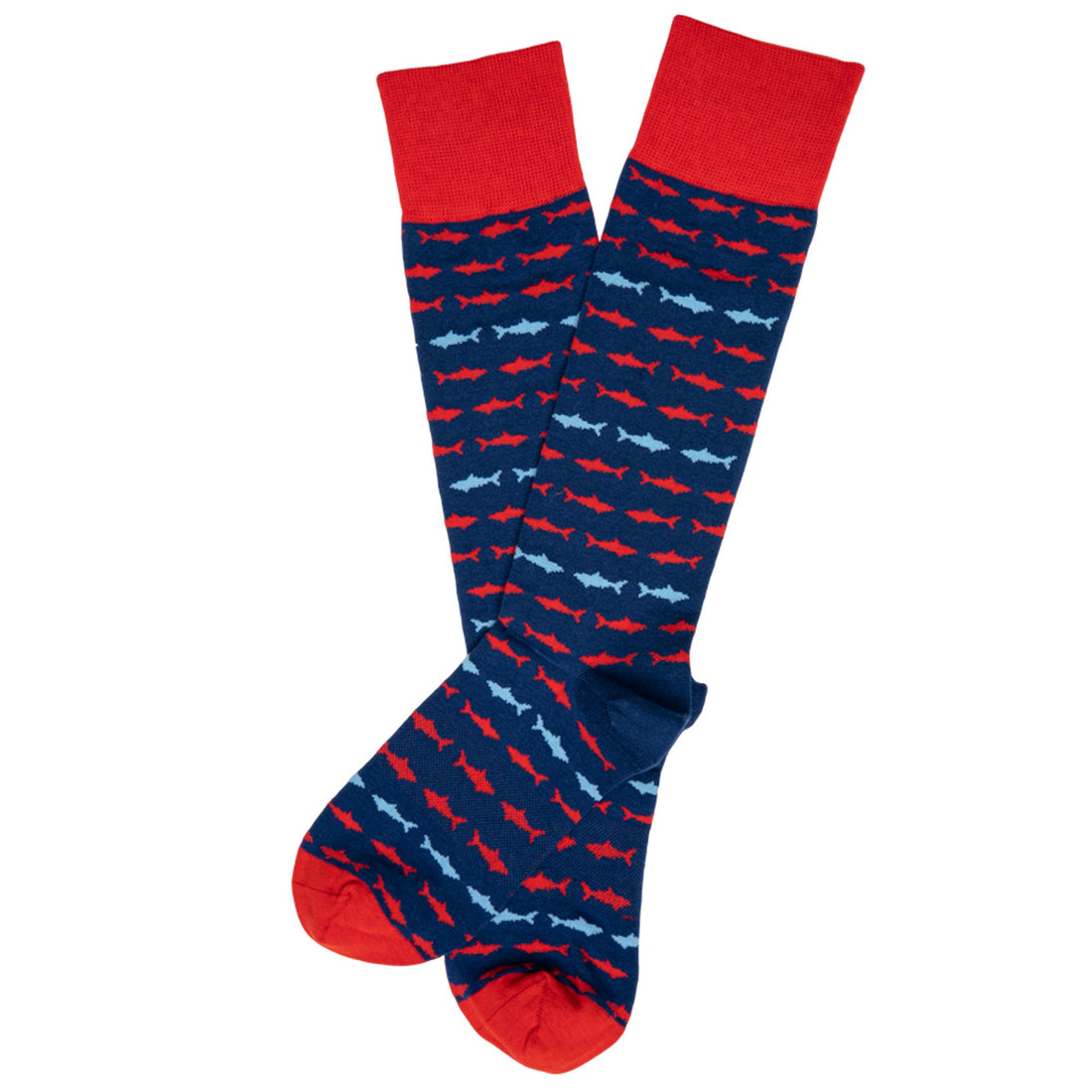 Wear DeadSoxy Navy Shark Socks