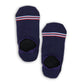 navy no show socks flat