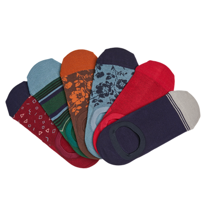 Wear DeadSoxy No-Show Sock 6-Pack - vp3 [ SMALL ]