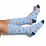 Powder Blue Mississippi Dress Socks - Licensed College Socks