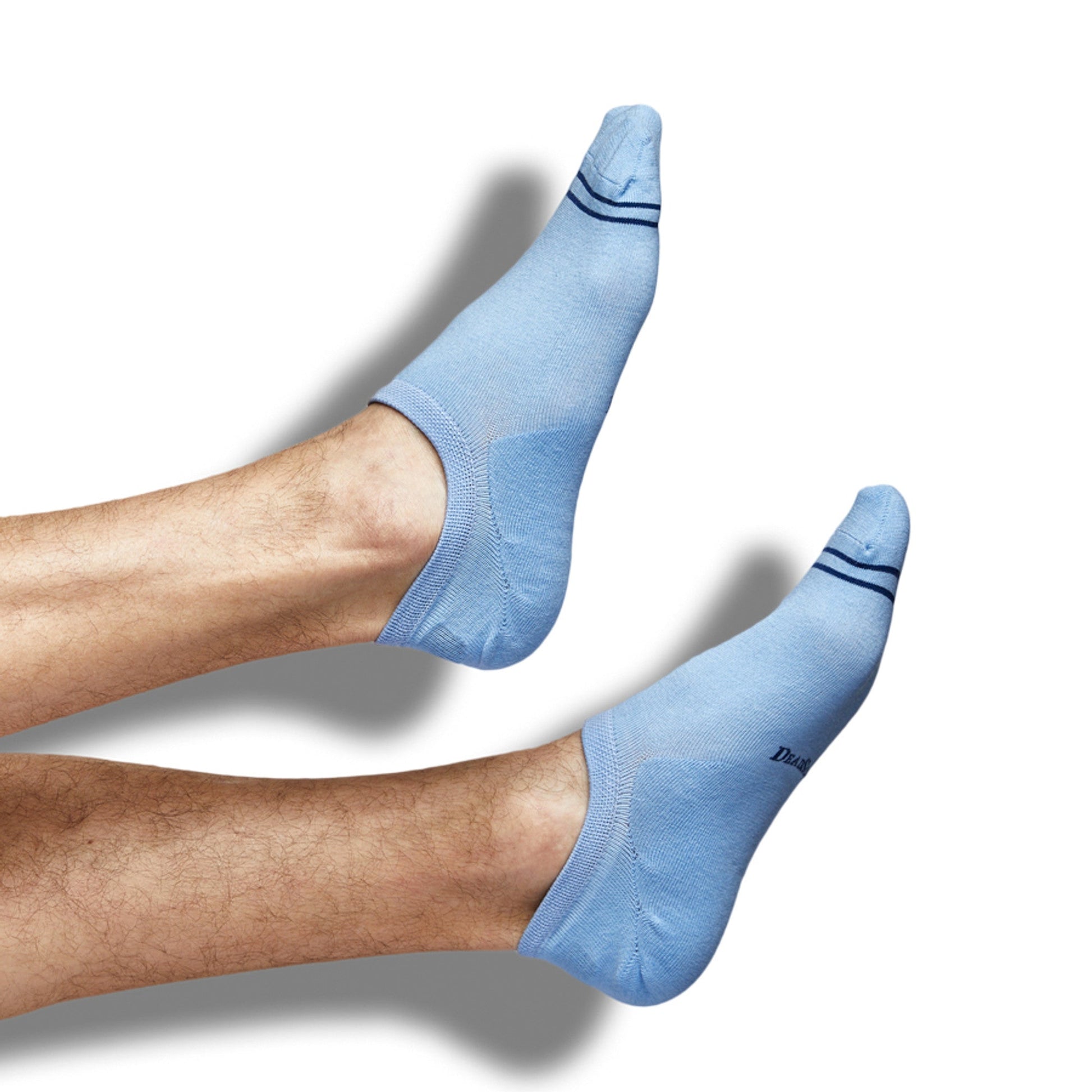 Powder blue no show invisible socks