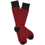 Wear DeadSoxy Red and Black - Mini Stripe Socks