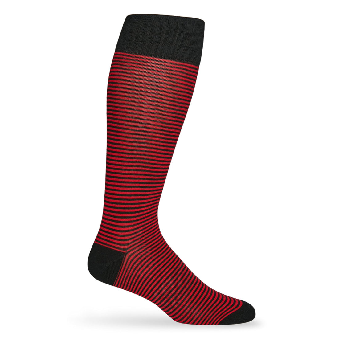 Red and Black - Mini Stripe Socks - Team Colorways